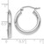 Image of 20mm 10k White Gold Polished Hinged Hoop Earrings 10LE131