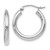 Image of 20mm 10k White Gold Polished Hinged Hoop Earrings 10LE131