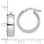 Image of 19.75mm 10k White Gold Polished Hoop Earrings 10LE306