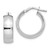Image of 19.75mm 10k White Gold Polished Hoop Earrings 10LE306