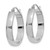 Image of 23.33mm 10k White Gold Polished Hoop Earrings 10T989