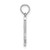 Image of 10k White Gold Polished L Script Initial Pendant