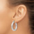 Image of 26mm 10k White Gold Polished Lightweight Hoop Earrings 10LE381