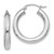 Image of 26mm 10k White Gold Polished Lightweight Hoop Earrings 10LE381