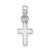 Image of 10k White Gold Polished Mini CROSS Pendant