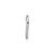 Image of 10k White Gold Polished Mini Floating Heart Slide Pendant