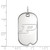 10K White Gold Purdue Small Dog Tag by LogoArt (1W022PU)