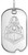 Image of 10K White Gold Purdue Small Dog Tag by LogoArt (1W056PU)