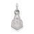 10K White Gold Purdue X-Small Pendant by LogoArt (1W036PU)
