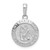 Image of 10K White Gold Saint Christopher Medal Pendant 10M1454W