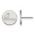 10K White Gold Samford University Small Post Earrings by LogoArt
