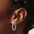 Image of 20mm 10k White Gold Shiny-Cut Hinged Hoop Earrings 10LE132
