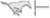 Image of 10K White Gold Southern Methodist University Small Post Earrings by LogoArt
