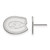 10K White Gold St. Cloud State Small Post Earrings by LogoArt