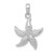 Image of 10K White Gold Starfish Pendant