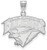 Image of 10K White Gold United States Air Force Academy Large Pendant by LogoArt 1W017USA