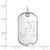Image of 10K White Gold University of Alabama Small Dog Tag by LogoArt Image of 10K White Gold University of Alabama Small Dog Tag by LogoArt