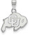 Image of 10K White Gold University of Colorado Small Pendant by LogoArt (1W002UCO)