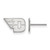 10K White Gold University of Dayton X-Small Post Earrings by LogoArt