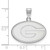 Image of 10K White Gold University of Georgia Medium Pendant by LogoArt (1W003UGA)