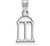 Image of 10K White Gold University of Georgia Small Pendant by LogoArt (1W074UGA) Image of 10K White Gold University of Georgia Small Pendant by LogoArt (1W074UGA)