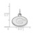 Image of 10K White Gold University of Georgia X-Small Pendant by LogoArt (1W001UGA)