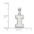10K White Gold University of Illinois Small Pendant by LogoArt (1W002UIL)