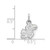 Image of 10K White Gold University of Kansas X-Small Pendant by LogoArt (1W065UKS)