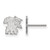 10K White Gold University of Kentucky X-Small Post Earrings by LogoArt (1W050UK)