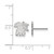 10K White Gold University of Kentucky X-Small Post Earrings by LogoArt (1W050UK)