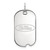 10K White Gold University of Mississippi Small Dog Tag by LogoArt