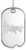 Image of 10K White Gold University of Nebraska Small Dog Tag by LogoArt (1W013UNE)
