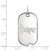 10K White Gold University of Nebraska Small Dog Tag by LogoArt (1W013UNE)
