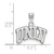 Image of 10K White Gold University of Nevada Las Vegas Small Pendant by LogoArt 1W001UNL