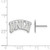 Image of 10K White Gold University of Nevada Las Vegas Small Post Earrings by LogoArt