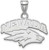 Image of 10K White Gold University of Nevada Small Pendant by LogoArt (1W001UNR)