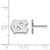 Image of 10K White Gold University of North Carolina X-Small Post Earrings by LogoArt