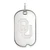 10K White Gold University of Oklahoma Small Dog Tag by LogoArt (1W028UOK)