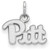 Image of 10K White Gold University of Pittsburgh X-Small Pendant by LogoArt (1W001UPI) Image of 10K White Gold University of Pittsburgh X-Small Pendant by LogoArt (1W001UPI)