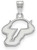 Image of 10K White Gold University of South Florida Small Pendant by LogoArt (1W002USFL)