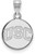 Image of 10K White Gold University of Southern California Small Disc Pendant by LogoArt Image of 10K White Gold University of Southern California Small Disc Pendant by LogoArt