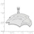 Image of 10K White Gold University of Southern Mississippi Large Pendant by LogoArt