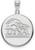 Image of 10K White Gold University of Texas at San Antonio Large Disc Pendant by LogoArt Image of 10K White Gold University of Texas at San Antonio Large Disc Pendant by LogoArt