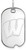 Image of 10K White Gold University of Wisconsin Small Dog Tag by LogoArt