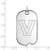 Image of 10K White Gold Villanova University Large Dog Tag by LogoArt