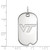 10K White Gold Virginia Tech Small Dog Tag by LogoArt
