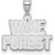 Image of 10K White Gold Wake Forest University Small Pendant by LogoArt (1W042WFU)