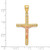 Image of 10k Yellow & Rose Gold CZ Crucifix Pendant 10C1060
