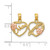Image of 10k Yellow & Rose Gold Mom - Daughter Breakable Hearts Pendant