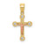 Image of 10k Yellow & Rose Gold Small CZ Crucifix Pendant